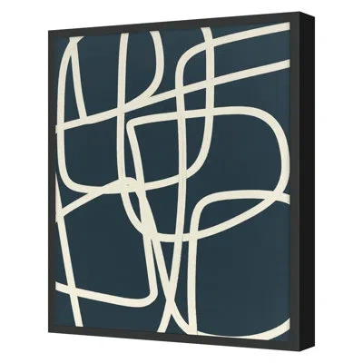 Grand Image Home " Blue 3 " By Bock, Alicia In Blue;cream