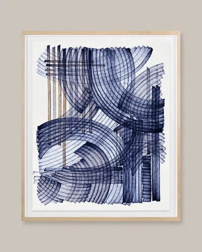 Grand Image Home Blue Weave 2 Digital Art Print By Victoria Neiman
