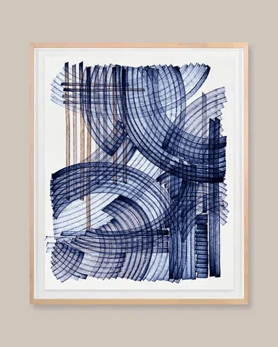 Grand Image Home Blue Weave 2 Digital Art Print By Victoria Neiman