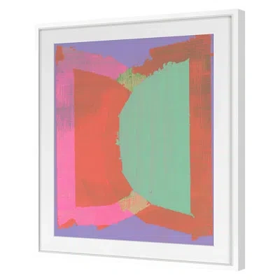 Grand Image Home Blur By Liz Rundorff Smith - Single Picture Frame Print On Paper In Green;pink;orange;purple
