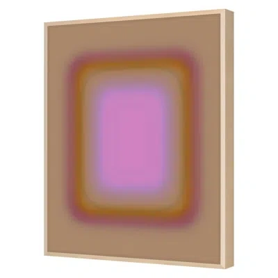 Grand Image Home " Blur Continuum 19 " By Stramel, Renee In Brown;pink;orange;cream