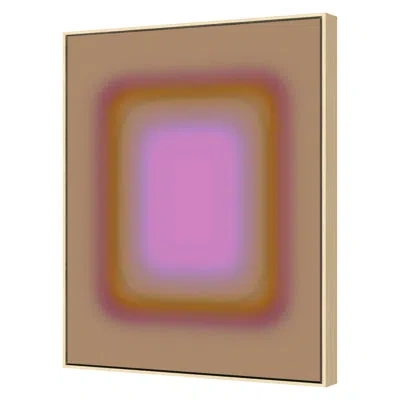 Grand Image Home " Blur Continuum 19 " By Stramel, Renee In Brown;pink;orange;cream