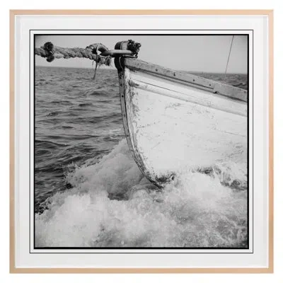 Grand Image Home Boat Angles 2 By Grand Archives - Single Picture Frame Print On Paper In Maple Framed