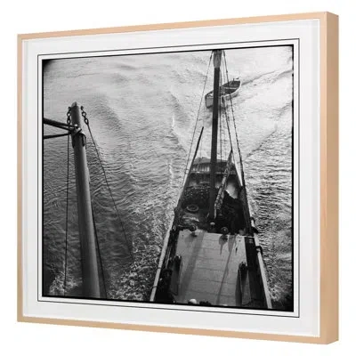 Grand Image Home Boat Angles 3 By Grand Archives - Single Picture Frame Print On Paper In Maple Framed