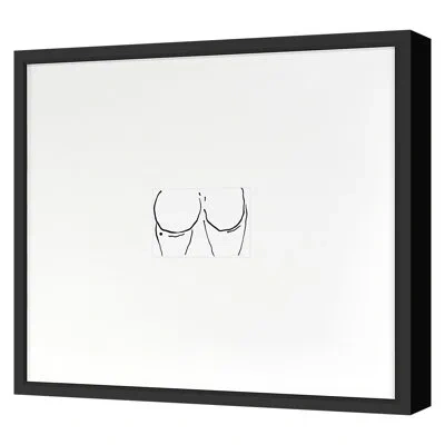 Grand Image Home Booties 5 By Kate Roebuck - Single Picture Frame Painting In Black