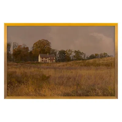 Grand Image Home Brandywine By Kate Woodman - Single Picture Frame Print On Canvas In Brown;beige;yellow;orange