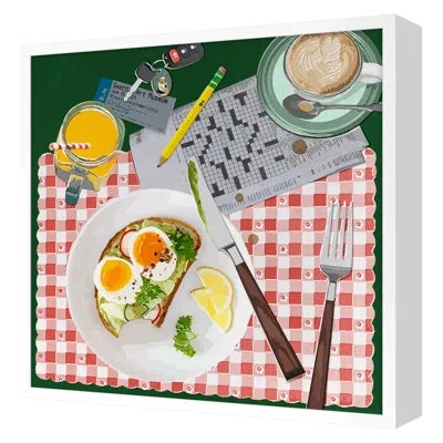 Grand Image Home " Breakfast Vignette " By Payne, Mimi In White;green;red;yellow;orange