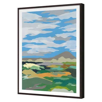 Grand Image Home Camoscape 1 By Kyle Goderwis - Single Picture Frame Print On Paper In Gray Framed