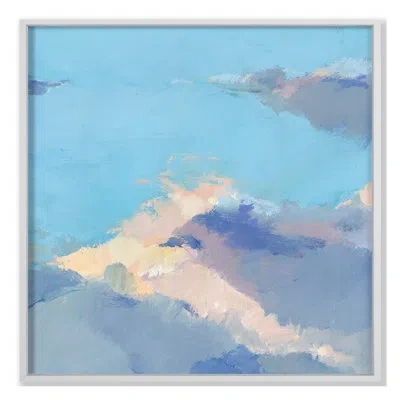 Grand Image Home Candy Clouds 2 By Pc Ngo - Floater Frame Print On Canvas In Blue;white;gray;beige