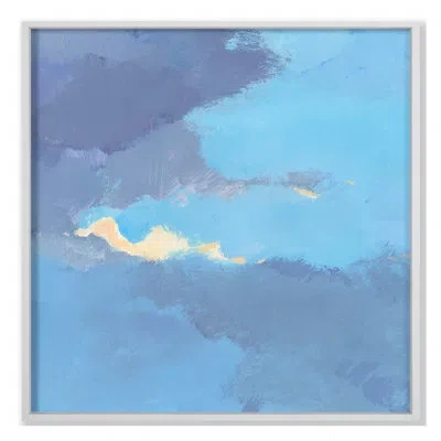 Grand Image Home Candy Clouds 4 By Pc Ngo - Floater Frame Print On Canvas In Blue;white;gray;beige