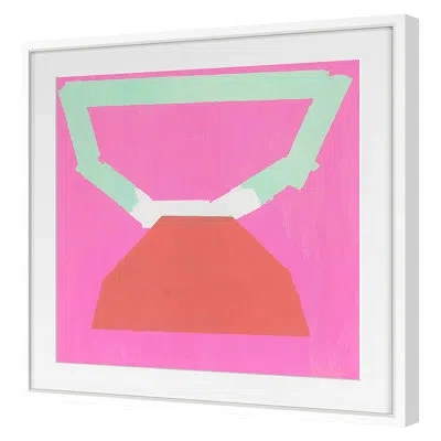Grand Image Home Canopy By Liz Rundorff Smith - Single Picture Frame Print On Paper In White;green;red;pink