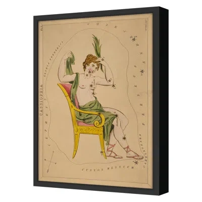 Grand Image Home Cassiopeia By Grand Archives - Single Picture Frame Print In Black Framed