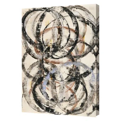Grand Image Home Circles I By Patrick Atkinson - Wrapped Canvas Print On Canvas In Black;brown;gray