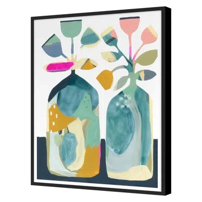 Grand Image Home Closer To The Sea By Katie Straus - Single Picture Frame Print In Black Framed