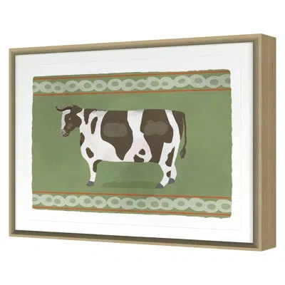 Grand Image Home " Cow " By Gibson, Dana In Black;white;green