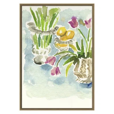 Grand Image Home Crystal Vase By Dana Gibson - Single Picture Frame Print In Oak Framed