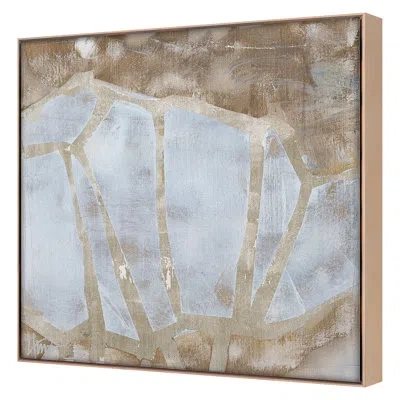 Grand Image Home Crystalline 1 By Maeve Harris - Floater Frame Print On Canvas In Maple Framed