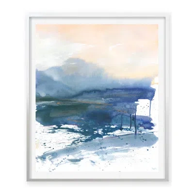 Grand Image Home Dawn 1 By Pc Ngo - Single Picture Frame Print On Paper In Blue;white;pink;orange