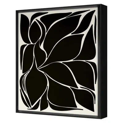 Grand Image Home " Deep Floral 3 " By Bock, Alicia In Black
