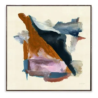 Grand Image Home Dia By Zoe Bios Creative - Single Picture Frame Print On Canvas In Blue;black;brown;beige;purple