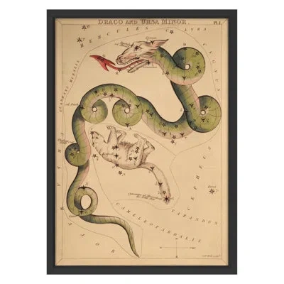 Grand Image Home Draco By Grand Archives - Single Picture Frame Print In Black Framed