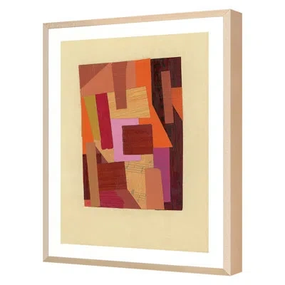 Grand Image Home Encore By Andy Burgess - Single Picture Frame Print On Paper In Red;yellow;pink;orange