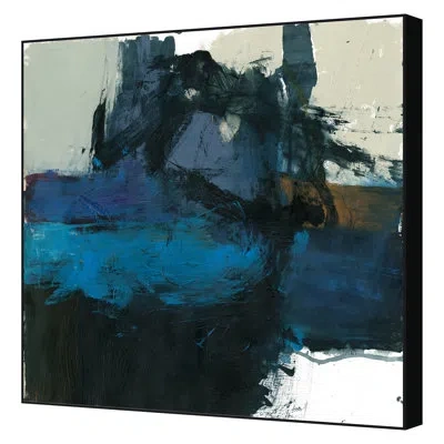 Grand Image Home Fall 2021 Upheaval Framed On Canvas By Bob Hunt Set In Black Floater Framed
