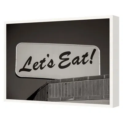 Grand Image Home Fall 2022 Let's Eat Framed On Paper By Andy Burgess Print In White Single Picture Framed