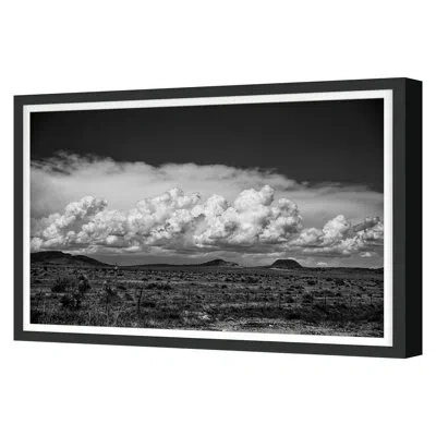 Grand Image Home Fall 2022 Marfa Clouds Framed On Paper By Jean Cornell Print In Black Single Picture Framed