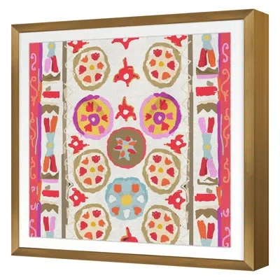 Grand Image Home Fall 2022 Tribal Cream Framed On Paper By Dana Gibson Set In Gold Single Picture Framed