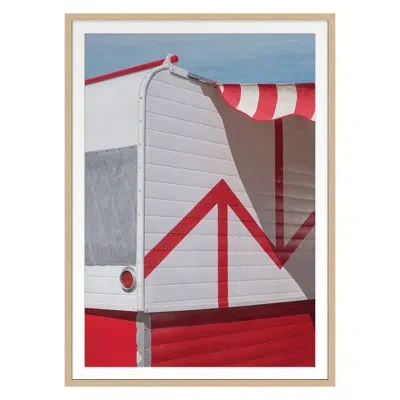 Grand Image Home Fall 2022 Vintage Trailer Framed On Paper By Mimi Payne Print In Nordic Oak Single Picture Framed