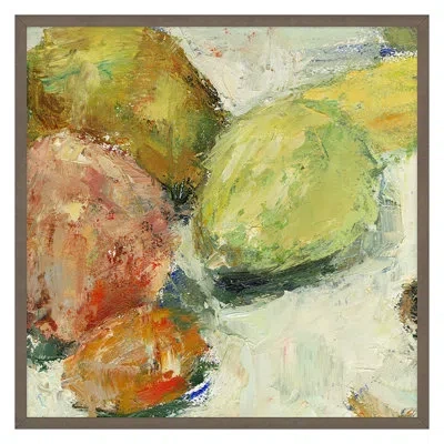 Grand Image Home Fall Fruits 2 By Dale Payson - Single Picture Frame Print On Canvas In Green;beige;yellow;orange