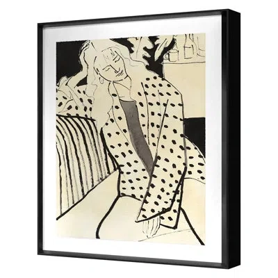 Grand Image Home Femme 29 By Pc Ngo - Single Picture Frame Print On Paper In Black;gray;beige