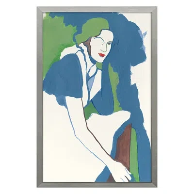 Grand Image Home Flora By Melanie Amaral - Single Picture Frame Print In Silver Framed