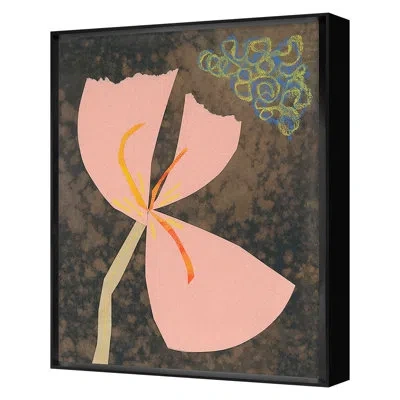 Grand Image Home Flower Collage 5 By Renee Stramel - Single Picture Frame Print In Black Framed