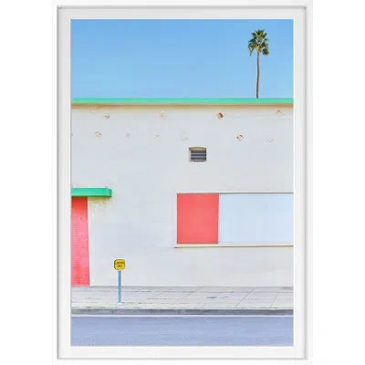 Grand Image Home Flower Shop By Hulett - Floater Frame Painting In Blue;white;green;red;beige;pink