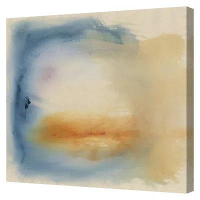 Grand Image Home Fluid 5 By Jo Stearns - Wrapped Canvas Print In Blue;beige;orange;purple