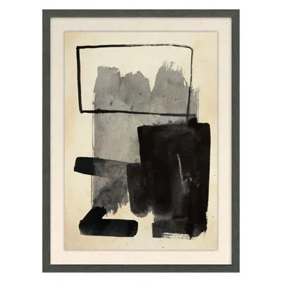 Grand Image Home Form Studies 4 By Pc Ngo - Single Picture Frame Painting In Black;gray;beige