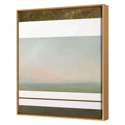 Grand Image Home Found 2 By Lesley Frenz - Floater Frame Painting On Canvas In Gold