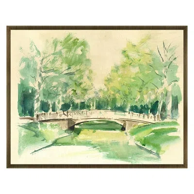 Grand Image Home Garden Terrace 3 By Pc Ngo - Single Picture Frame Print On Paper In Brown;green;beige;yellow