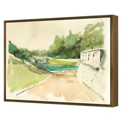 Grand Image Home Garden Terrace 9 By Pc Ngo - Single Picture Frame Print In Brown;green;beige;yellow