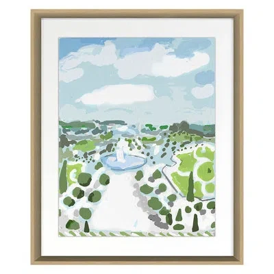 Grand Image Home Garden Views 2 By Dana Gibson - Single Picture Frame Painting In Maple