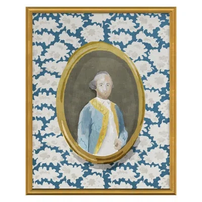 Grand Image Home Gentleman 1 By Dana Gibson - Single Picture Frame Print In Gold Framed