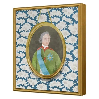 Grand Image Home Gentleman 2 By Dana Gibson - Single Picture Frame Print In Gold Framed