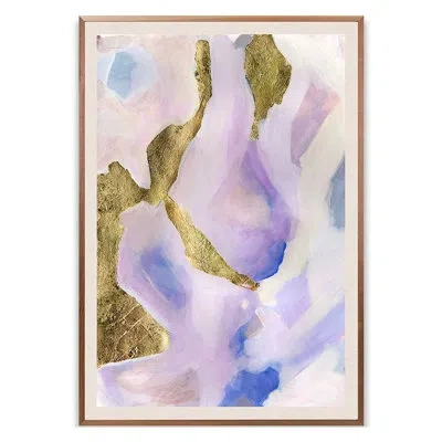 Grand Image Home Georgia By Zoe Bios - Floater Frame Print On Paper In Blue;white;purple;gold