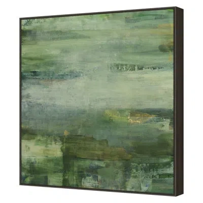 Grand Image Home Green With Envy 2 By Maeve Harris - Floater Frame Print On Canvas In Blue;green;gold