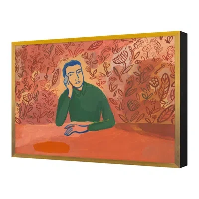 Grand Image Home In The Floral Room By Michael Doyle - Single Picture Frame Print On Canvas In Blue;green;red;orange