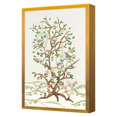 Grand Image Home Larchmont 1 (white) By Dana Gibson - Single Picture Frame Painting In Gold