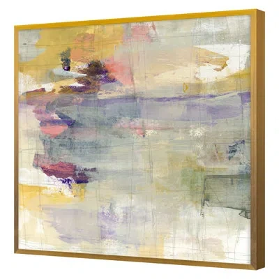 Grand Image Home Layered Motion 1 By Maeve Harris - Single Picture Frame Print On Paper In Gold Framed