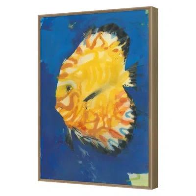 Grand Image Home Life Aquatic 4 By Pc Ngo - Single Picture Frame Painting On Canvas In Gold